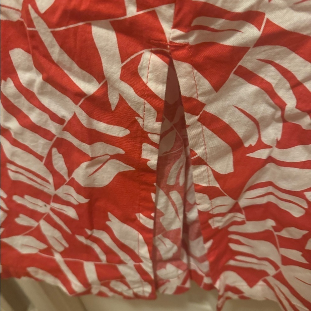 NWT 100%Cotton Coral and White Maxi Dress - Picture 3 of 8